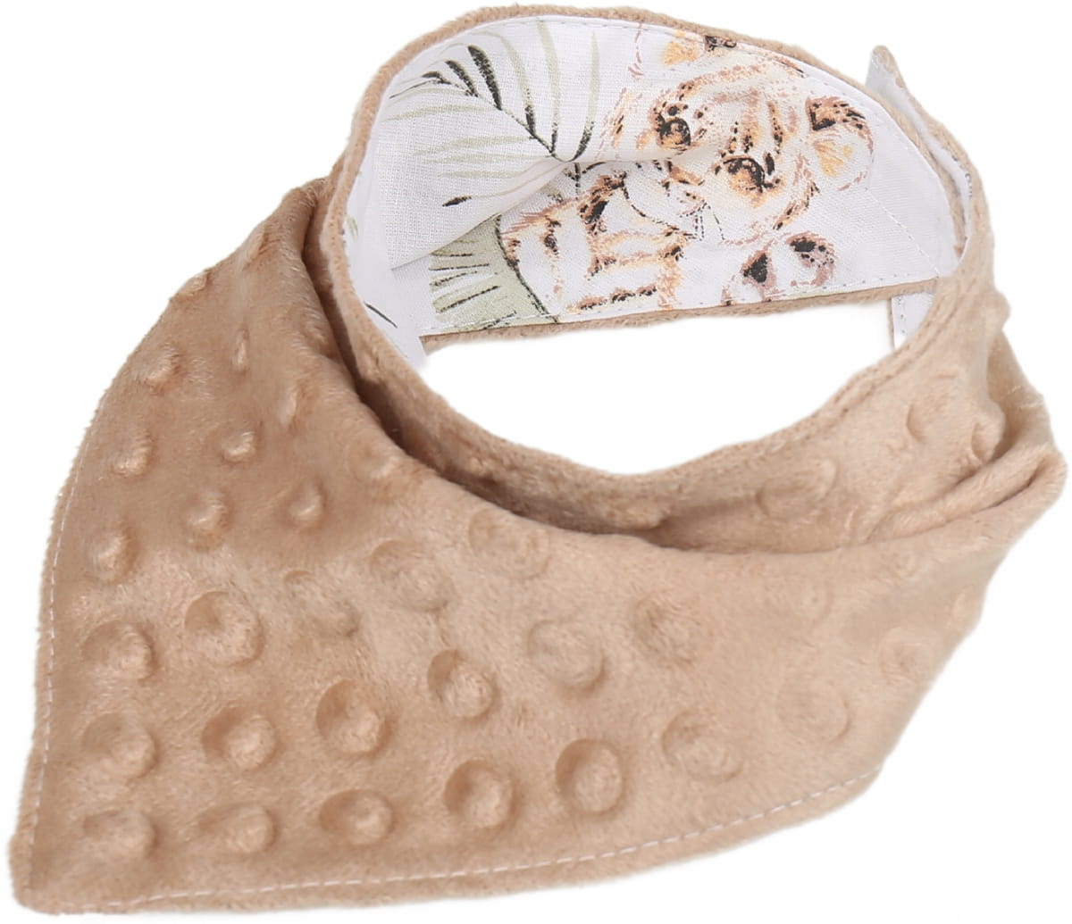 Babymam miękki śliniak apaszka minky na rzepy 2w1 - obrazek 4