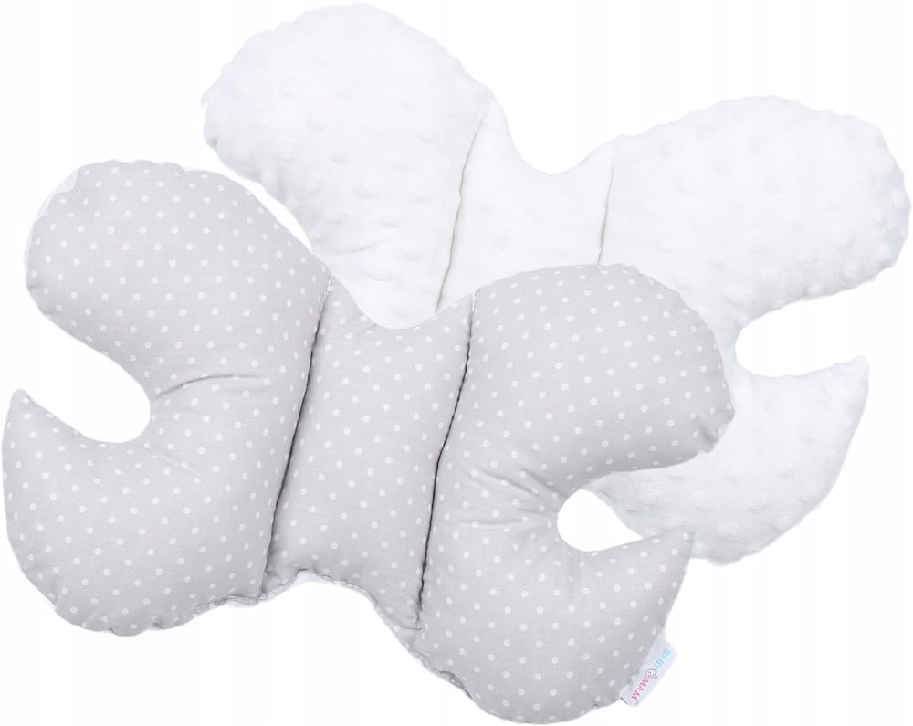 Kocyk minky poduszka motylek do wózka nosidełka kołyski zestaw 3w1 Babymam - obrazek 3