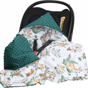 Babymam kocyk minky do fotelika nosidełka ciepły