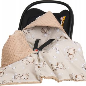 Babymam kocyk minky do fotelika nosidełka ciepły