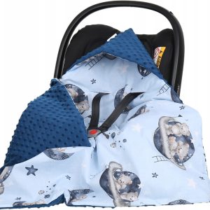 Babymam kocyk minky do fotelika nosidełka ciepły