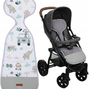 Wkładka do wózka spacerówki fotelika dwustronna MODERN premium Babymam