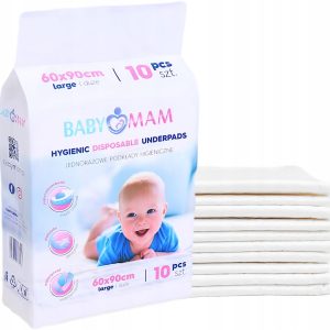Babymam podkład jednorazowy 60x90 cm podkłady higieniczne przewijak 50szt