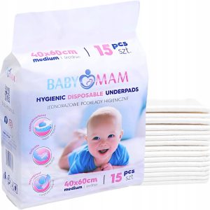 Babymam podkład jednorazowy 40x60 cm podkłady higieniczne przewijak 75szt