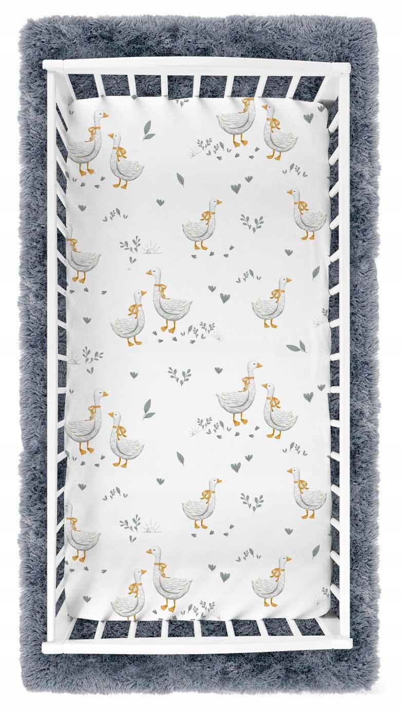 Prześcieradło 120x60 do łóżeczka bawełna materiałowe Babymam - obrazek 2