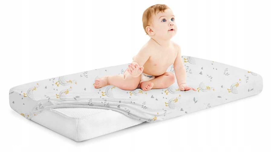 Prześcieradło 120x60 do łóżeczka bawełna materiałowe Babymam - obrazek 3