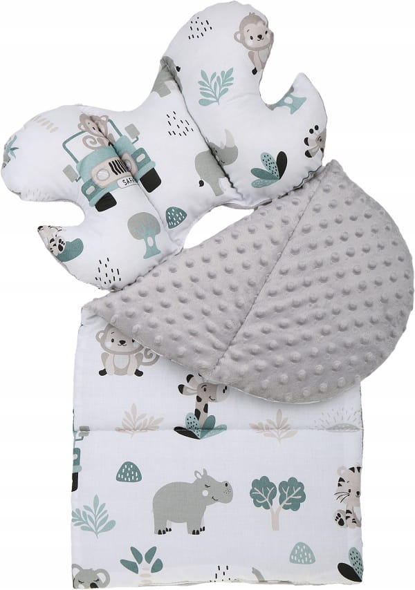 Poduszka motylek do wózka podróżna antywstrząsowa minky Babymam - obrazek 3