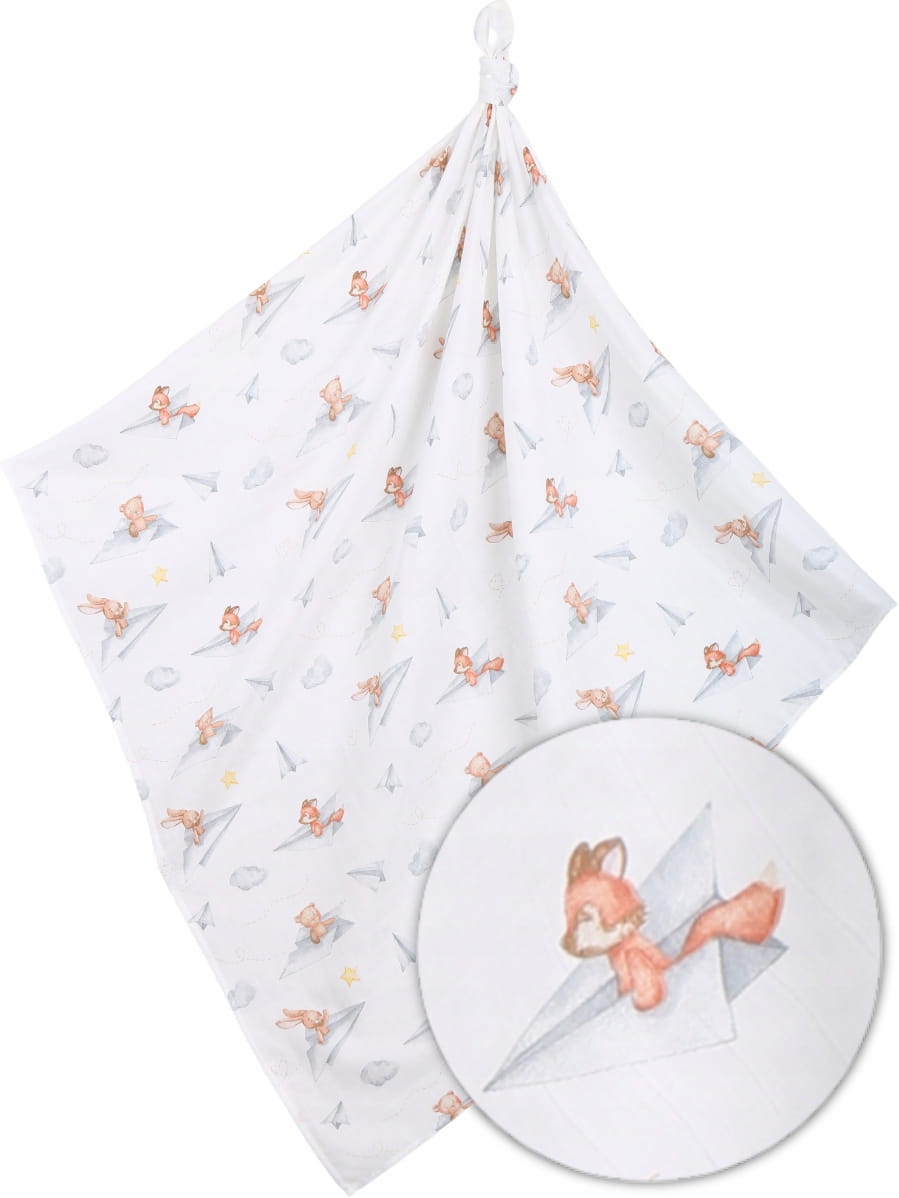 Babymam pielucha muślinowa kocyk otulacz 120x120cm