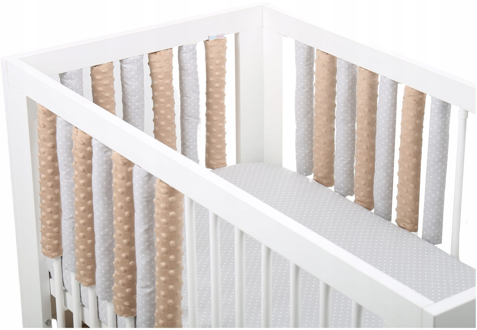 Babymam ochraniacz modułowy do łóżeczka minky 20el