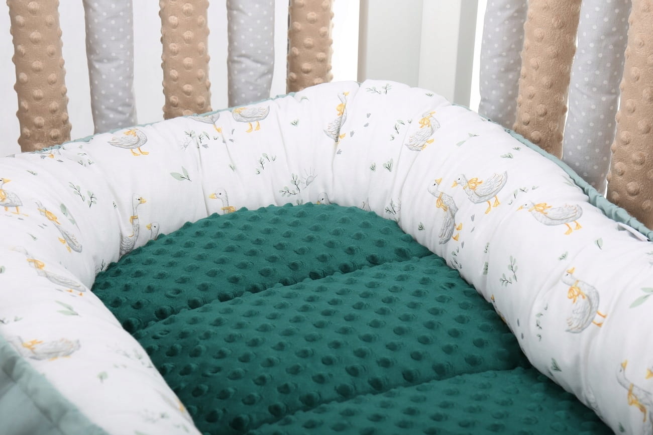 Babymam ochraniacz modułowy do łóżeczka minky 20el - obrazek 5