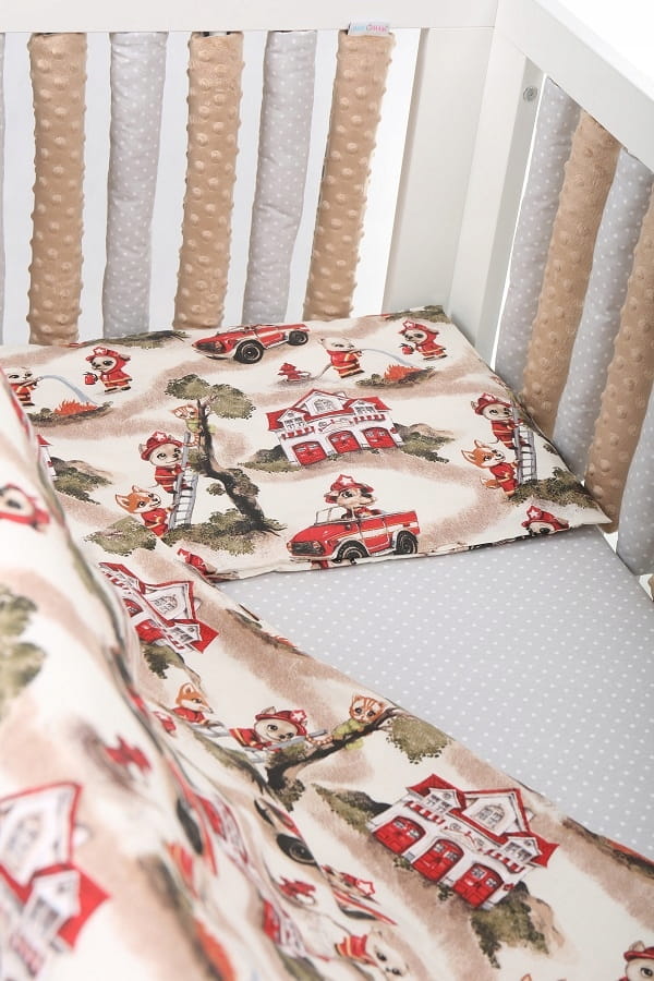 Babymam ochraniacz modułowy do łóżeczka minky 20el - obrazek 10