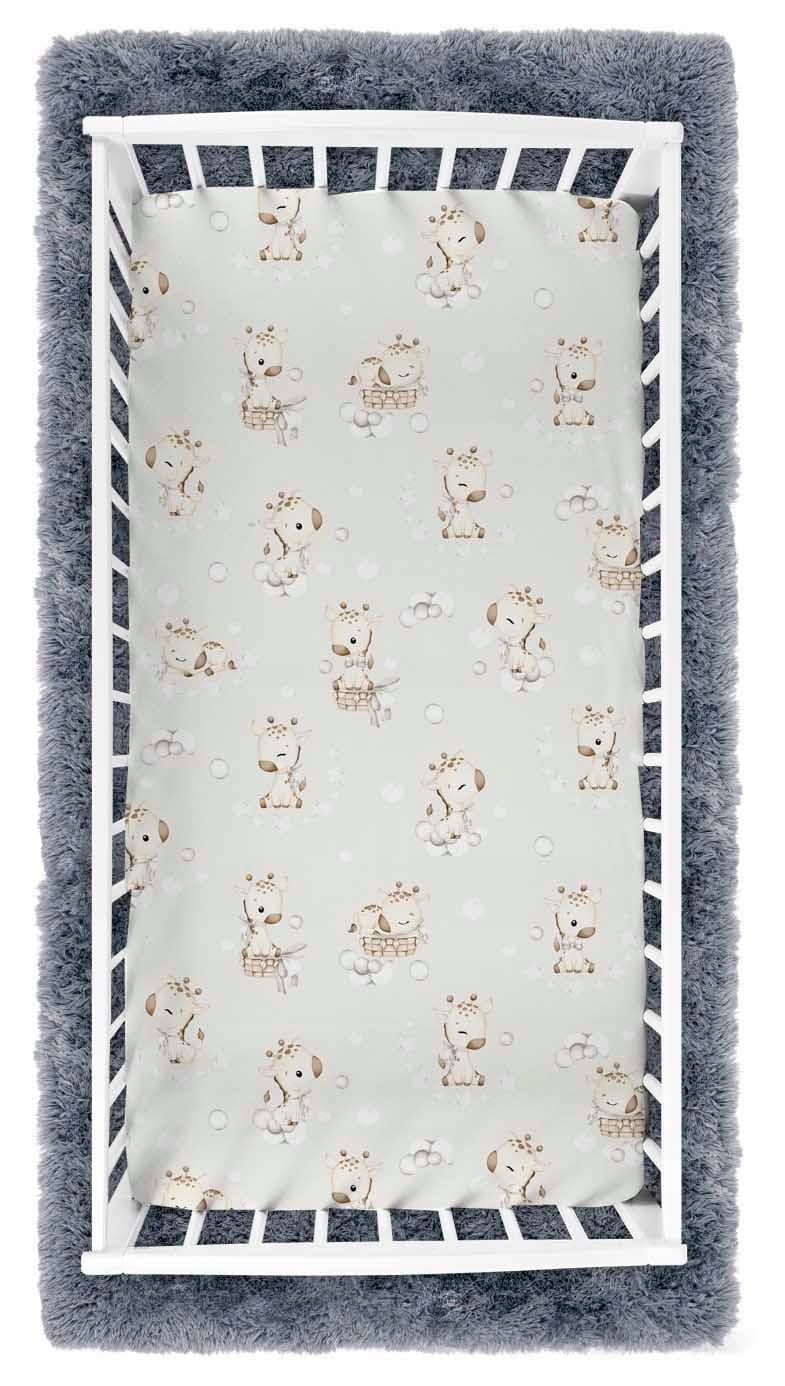 Prześcieradło 120x60 do łóżeczka bawełna materiałowe Babymam - obrazek 2