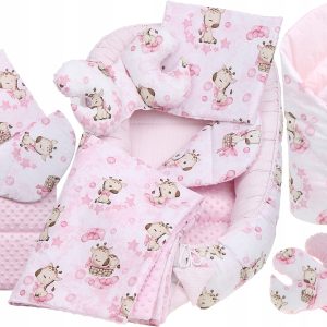 Babymam kokon niemowlęcy gniazdo kojec minky 7 el.