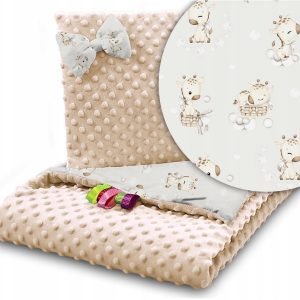 Kocyk minky 75x100 kołderka + poduszka Babymam