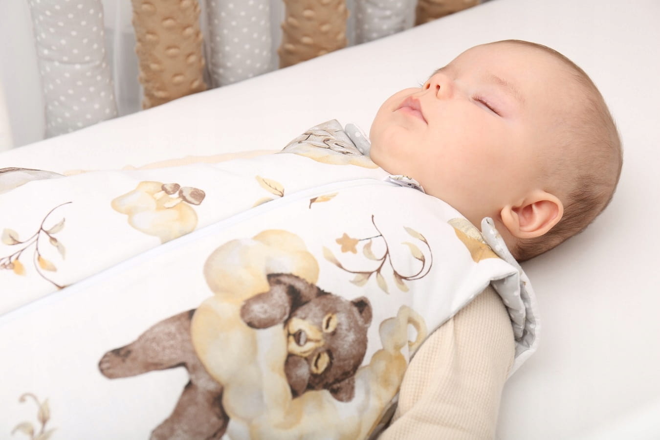 Śpiworek niemowlęcy do spania dream bawełna 100% regulowany Babymam - obrazek 10