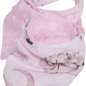 Babymam miękki śliniak apaszka minky na rzepy 2w1