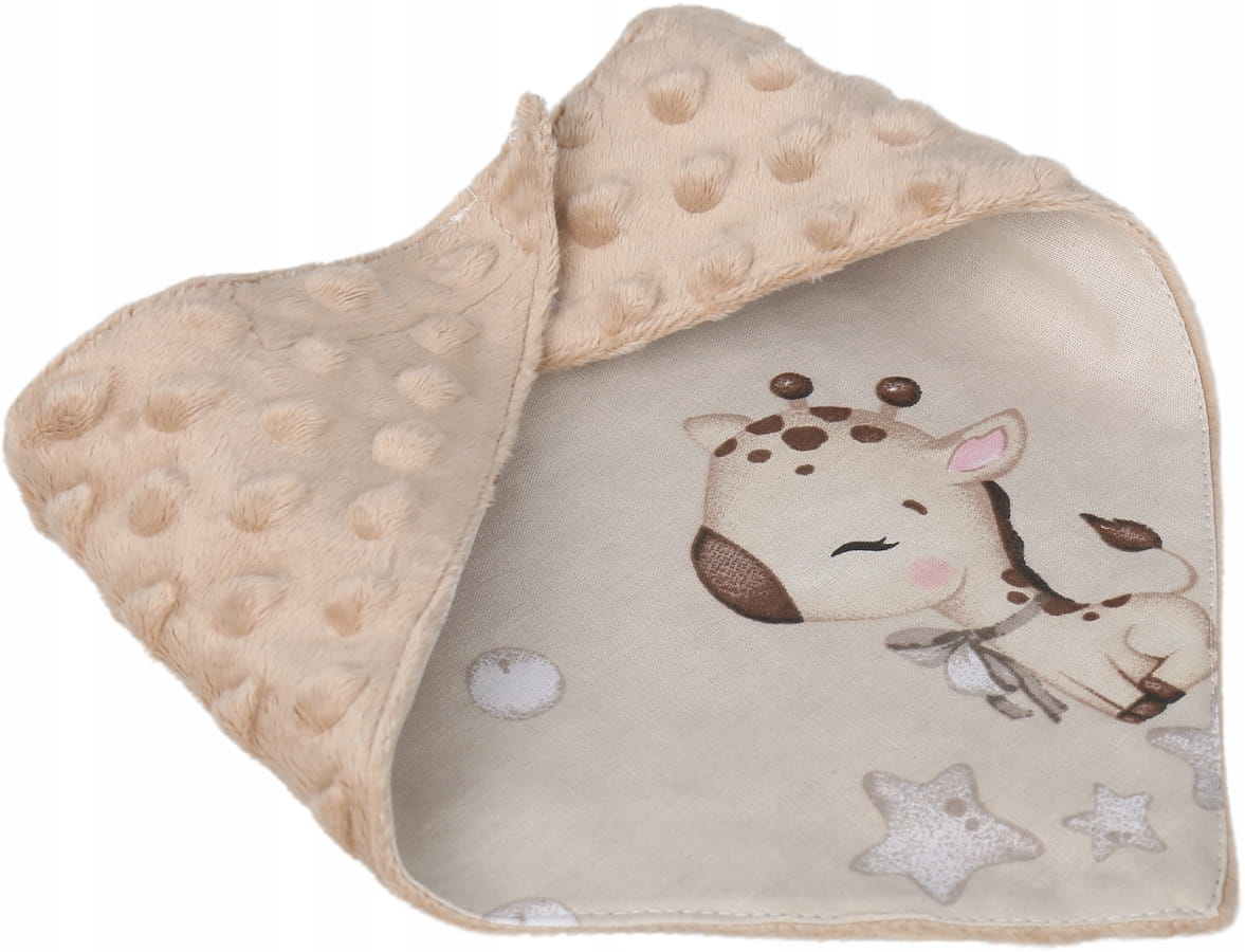 Babymam miękki śliniak apaszka minky na rzepy 2w1 - obrazek 5