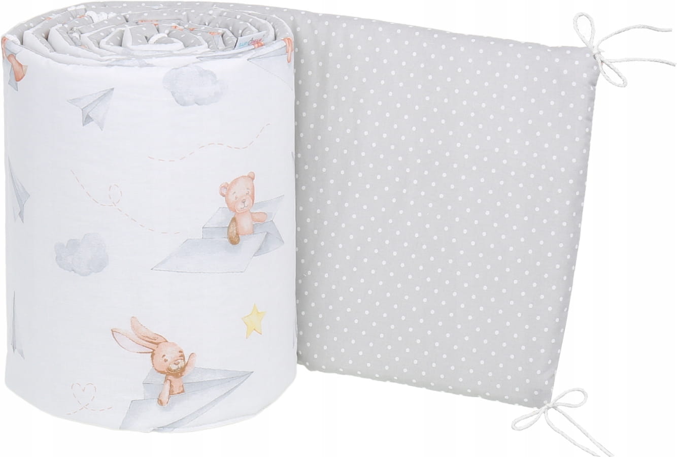 Babymam dwustronny ochraniacz 180x30 do łóżeczka