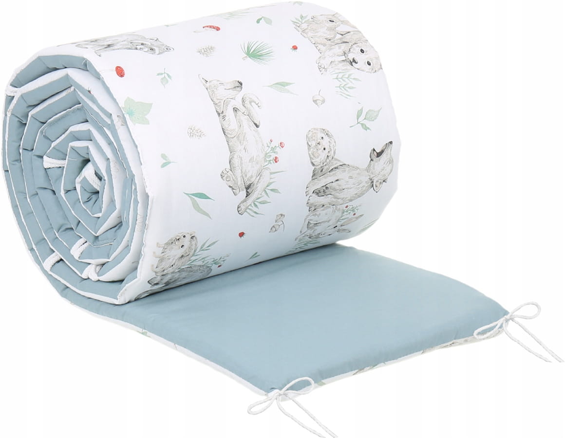 Babymam dwustronny ochraniacz 180x30 do łóżeczka - obrazek 2