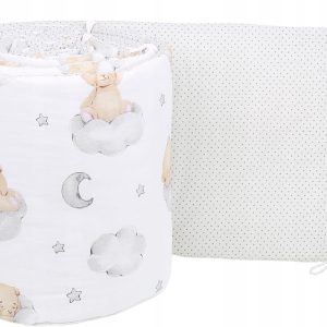 Babymam dwustronny ochraniacz 180x30 do łóżeczka