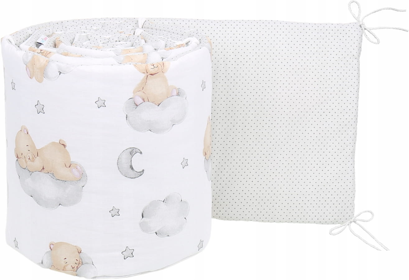 Babymam dwustronny ochraniacz 180x30 do łóżeczka