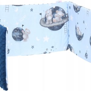 Ochraniacz do łóżeczka minky 120x60 na szczebelki 180x30cm Babymam