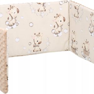 Ochraniacz do łóżeczka minky 120x60 na szczebelki 180x30cm Babymam