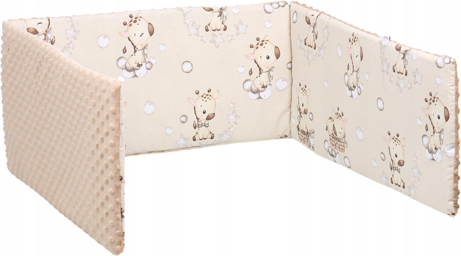 Ochraniacz do łóżeczka minky 120x60 na szczebelki 180x30cm Babymam