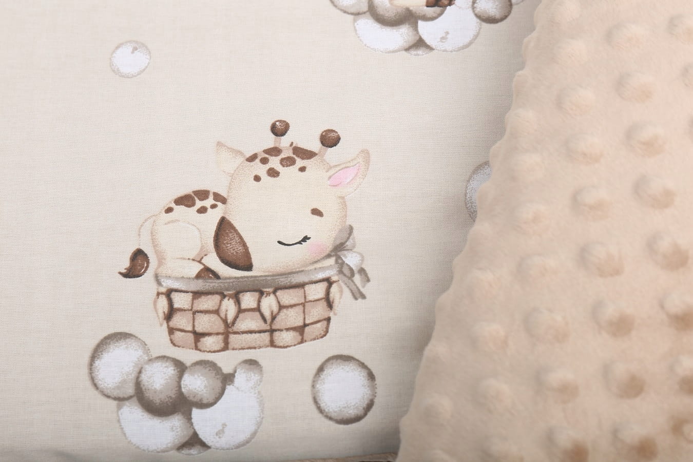 Ochraniacz do łóżeczka minky 120x60 na szczebelki 180x30cm Babymam - obrazek 5