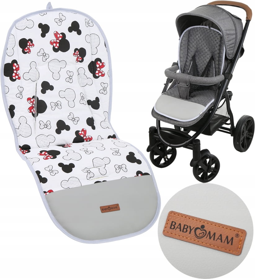 Babymam wkładka do wózka spacerówki dwustronna uniwersalna babymam ALLinONE