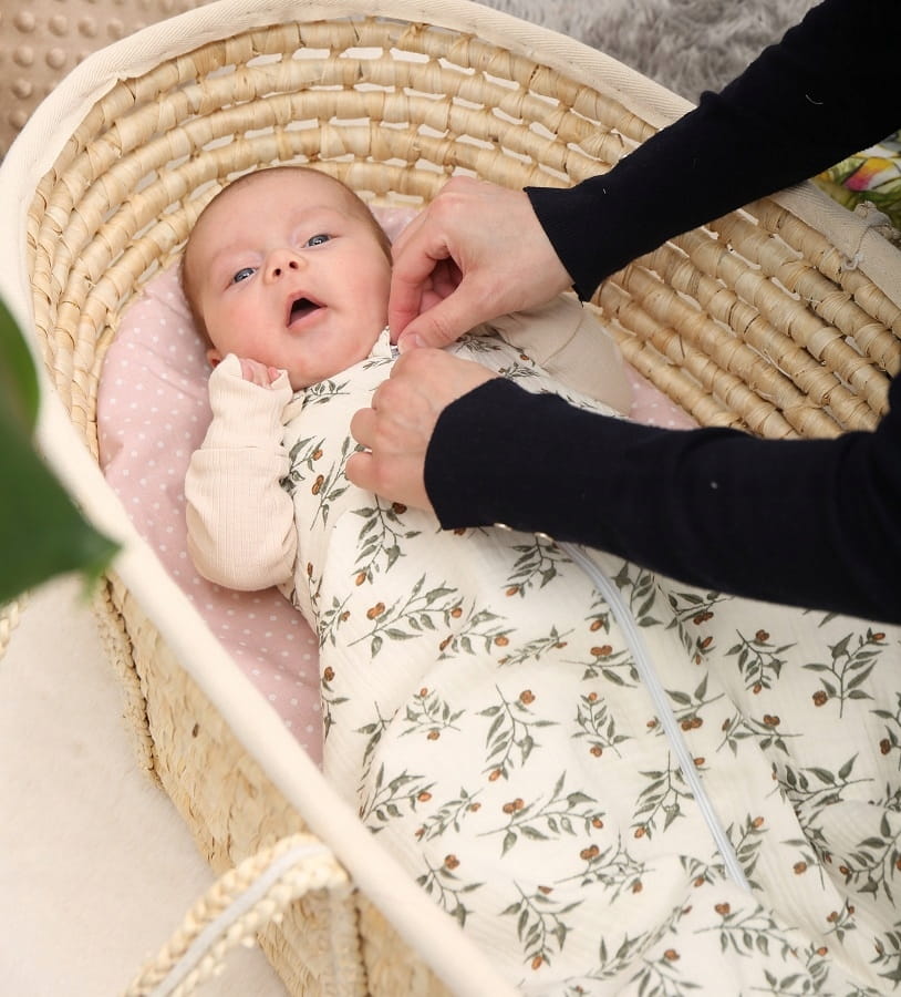Babymam śpiworek do spania muślinowy regulowany niemowlęcy double light - obrazek 2