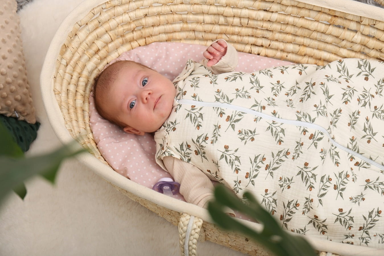 Babymam śpiworek do spania muślinowy regulowany niemowlęcy double light - obrazek 6