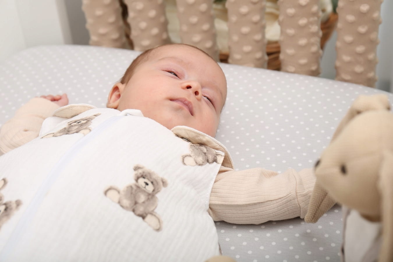 Babymam śpiworek do spania muślinowy regulowany niemowlęcy double light - obrazek 3