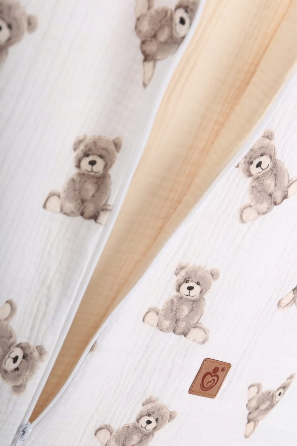 Babymam śpiworek do spania muślinowy regulowany niemowlęcy double light - obrazek 4