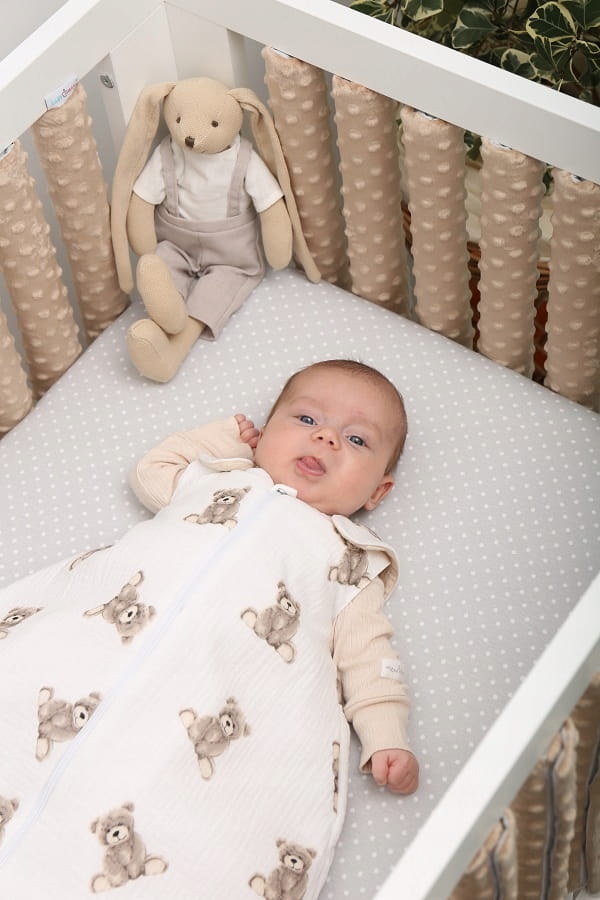 Babymam śpiworek do spania muślinowy regulowany niemowlęcy double light - obrazek 5