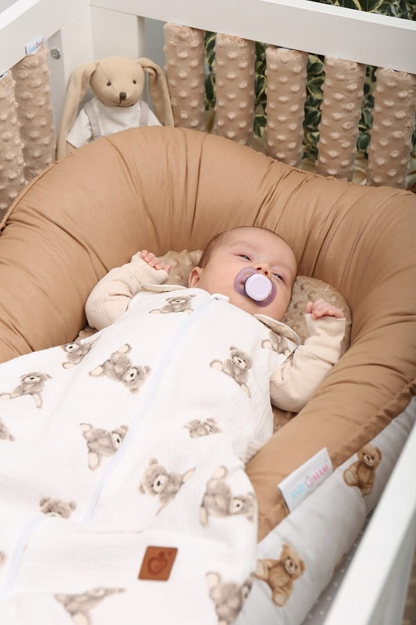 Babymam śpiworek do spania muślinowy regulowany niemowlęcy double light - obrazek 8