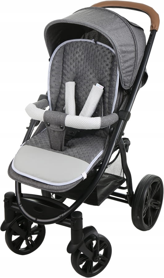 Babymam wkładka do spacerówki + ochraniacz na pasy pałąk uniwersalny zestaw - obrazek 2