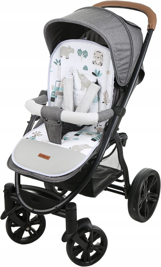 Babymam wkładka do spacerówki + ochraniacz na pasy pałąk uniwersalny zestaw - obrazek 6