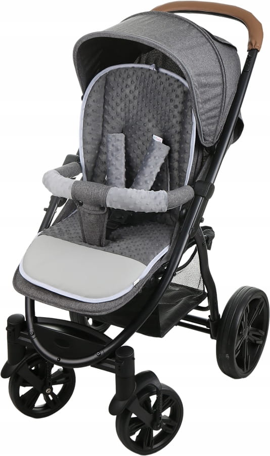 Babymam wkładka do spacerówki + ochraniacz na pasy pałąk uniwersalny zestaw - obrazek 2