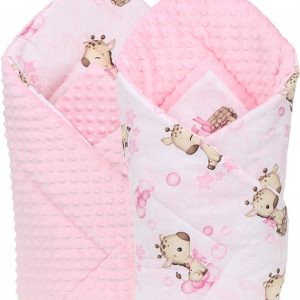 Babymam rożek becik niemowlęcy otulacz minky 80x80