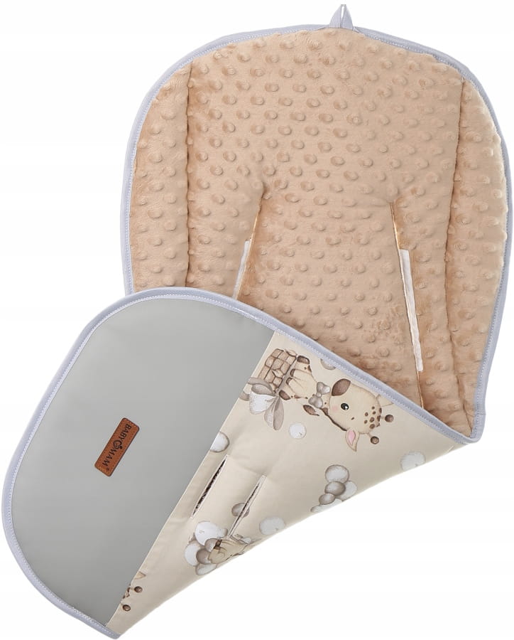 Babymam wkładka do spacerówki + ochraniacz na pasy pałąk uniwersalny zestaw - obrazek 2