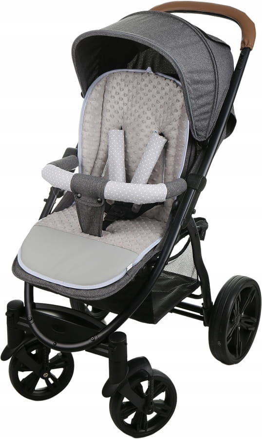 Babymam wkładka do spacerówki + ochraniacz na pasy pałąk uniwersalny zestaw - obrazek 2