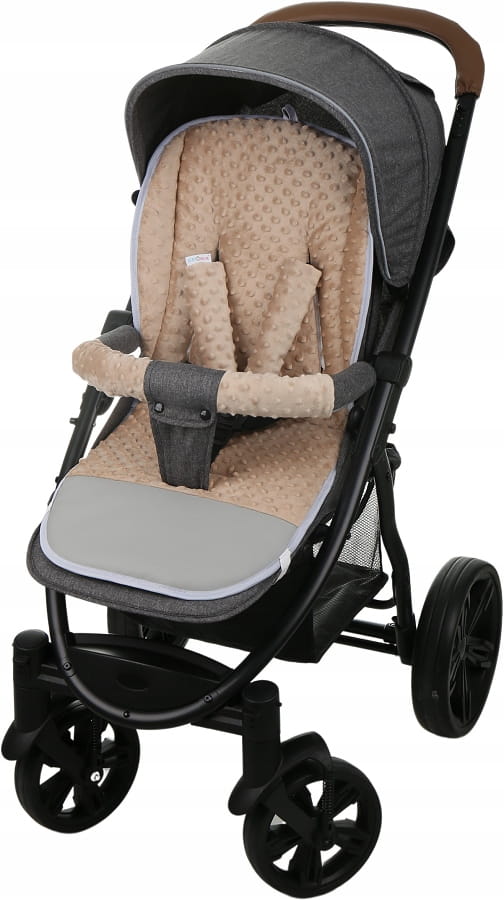 Babymam wkładka do spacerówki + ochraniacz na pasy pałąk uniwersalny zestaw - obrazek 2