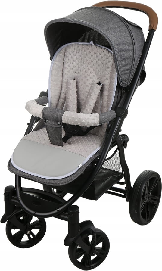 Babymam wkładka do spacerówki + ochraniacz na pasy pałąk uniwersalny zestaw - obrazek 4