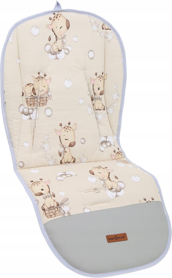 Babymam wkładka do spacerówki + ochraniacz na pasy pałąk uniwersalny zestaw - obrazek 7