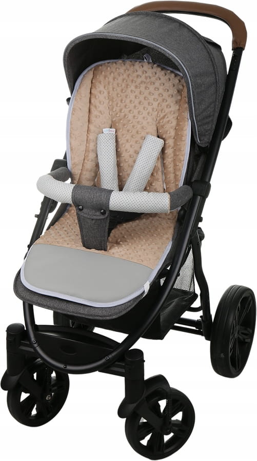 Babymam wkładka do spacerówki + ochraniacz na pasy pałąk uniwersalny zestaw - obrazek 9