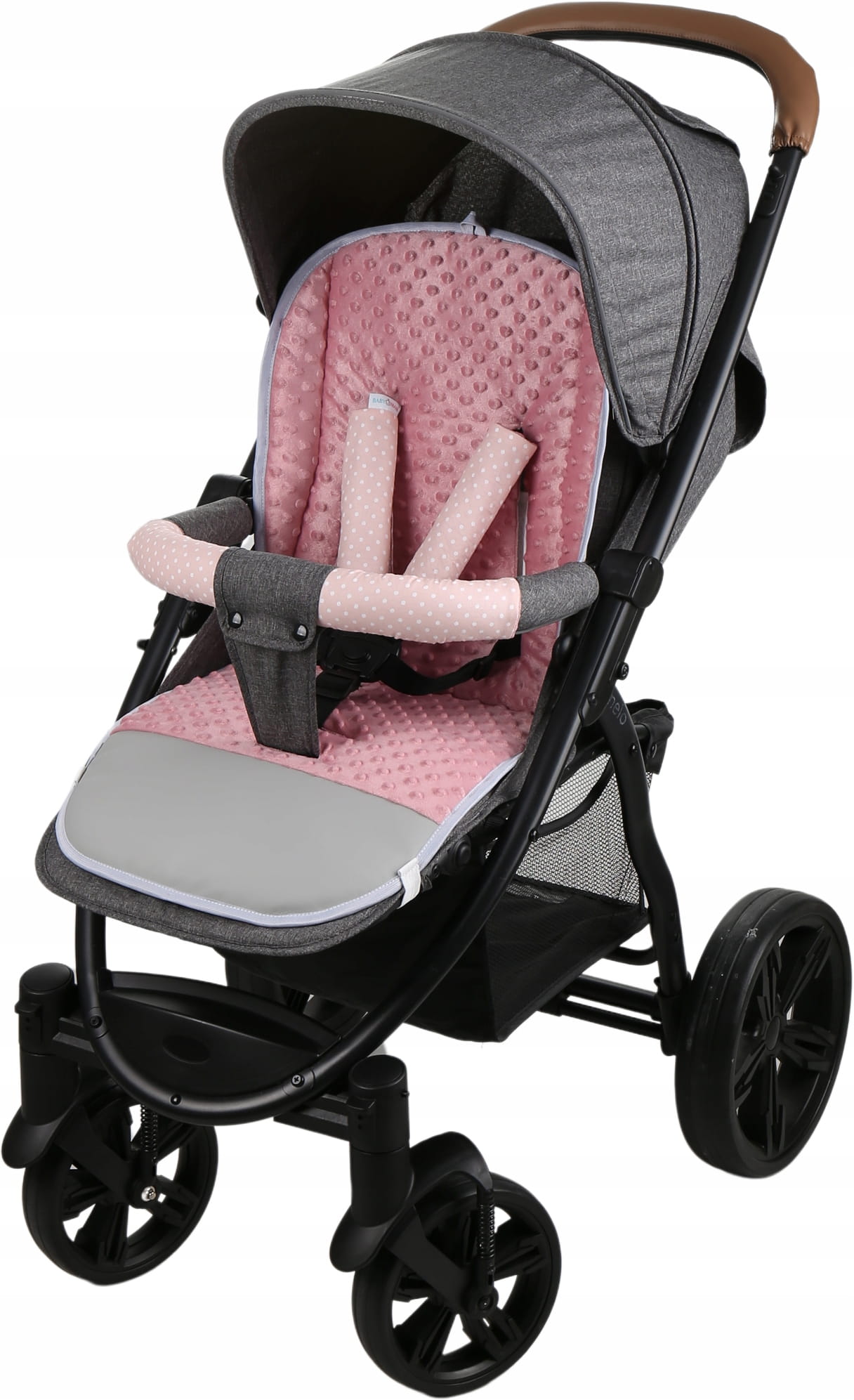 Babymam wkładka do spacerówki + ochraniacz na pasy pałąk uniwersalny zestaw - obrazek 2