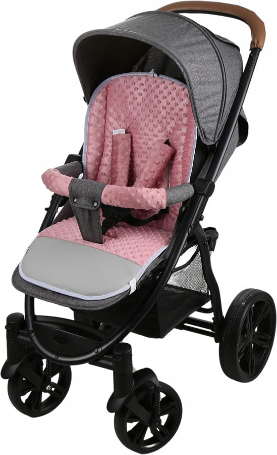 Babymam wkładka do spacerówki + ochraniacz na pasy pałąk uniwersalny zestaw - obrazek 6