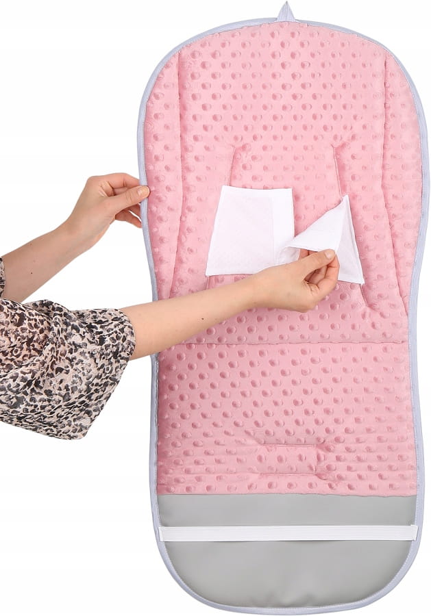 Babymam wkładka do spacerówki + ochraniacz na pasy pałąk uniwersalny zestaw - obrazek 9