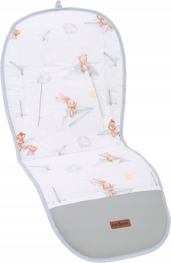 Babymam wkładka do spacerówki + ochraniacz na pasy pałąk uniwersalny zestaw - obrazek 5